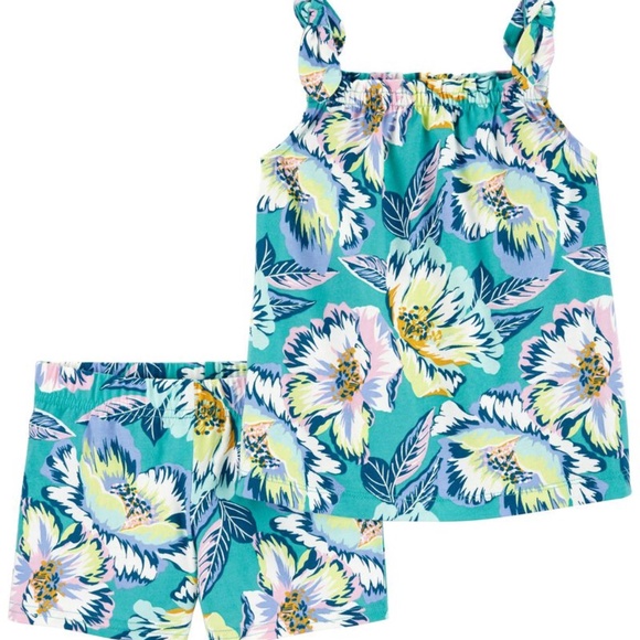 Carter's Other - Carter's Toddler Girl's 2-Piece Tropical Tank & Short Set